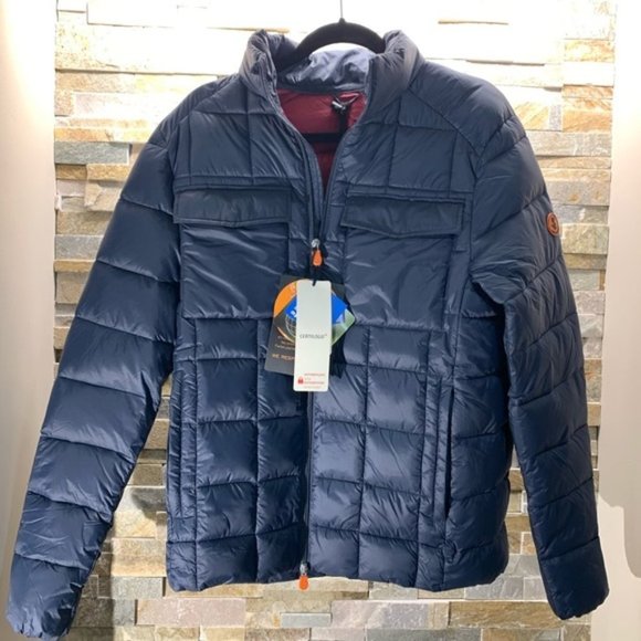 Save The Duck Quilted Funnel Collar Jacket - Picture 3 of 6